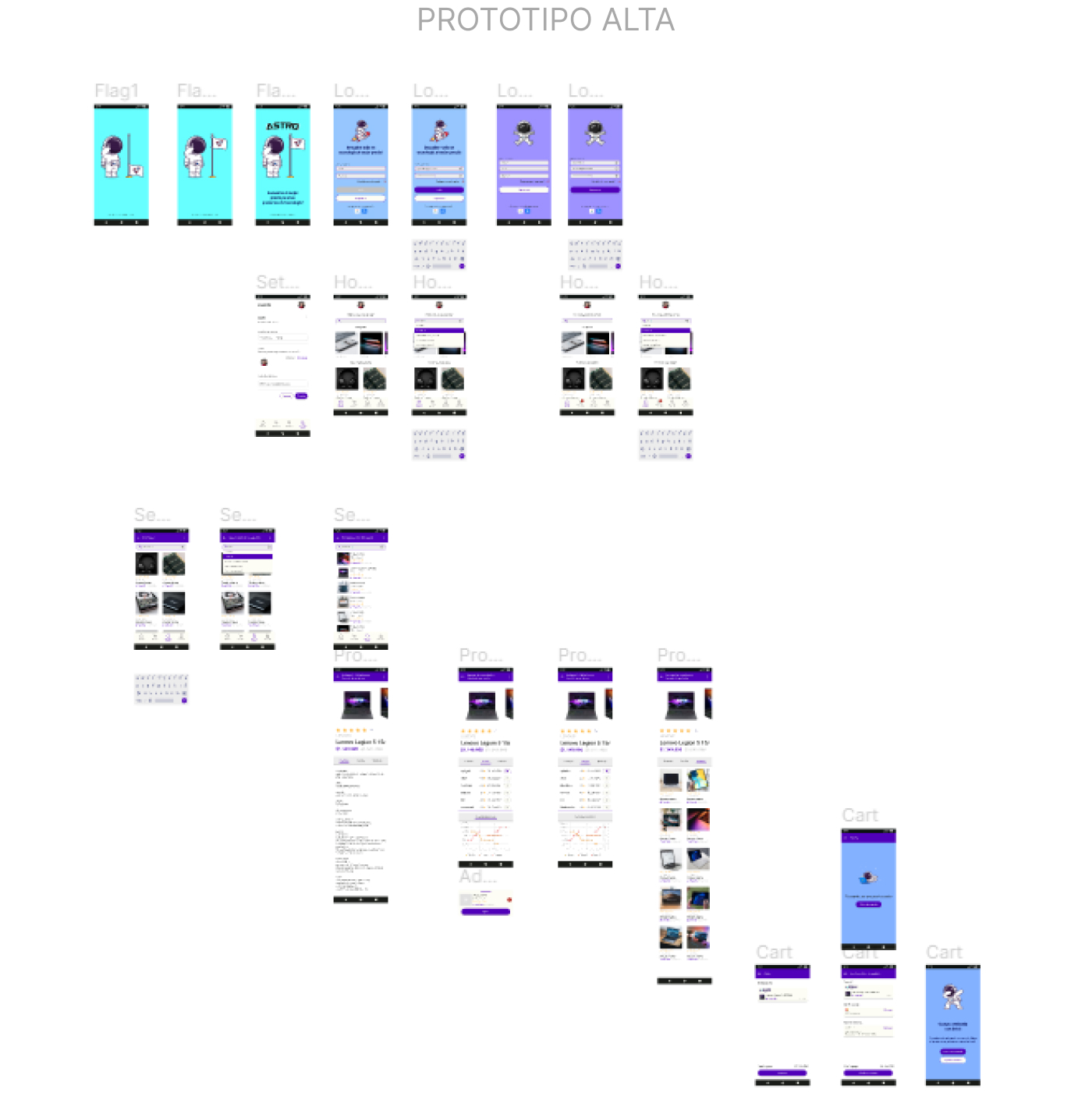 Astro High-Fidelity Prototypes